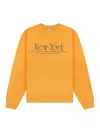 Sporty And Rich Ny 94 Crew-neck Sweatshirt In Gold