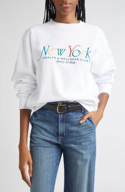 Sporty And Rich Sporty & Rich Ny 94 Long Sleeve Cotton T-shirt
