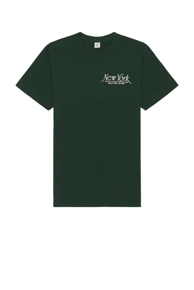 Sporty And Rich Ny 94 T-shirt In Forest