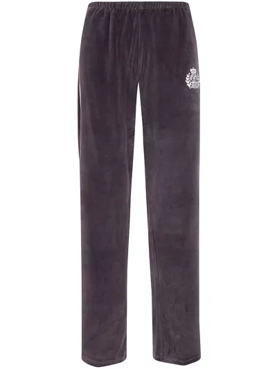 SPORTY AND RICH SPORTY & RICH "NY CREST" VELOUR SWEATPANT