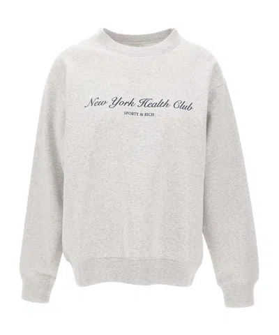 Sporty And Rich Ny Health Club Sweatshirt In Black