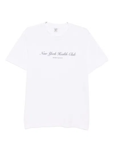 SPORTY AND RICH NY HEALTH CLUB T-SHIRT