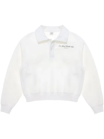 Sporty And Rich Ny Health Polo Top In 白色