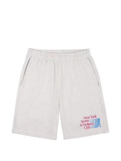 Sporty And Rich Ny Motion Shorts In White