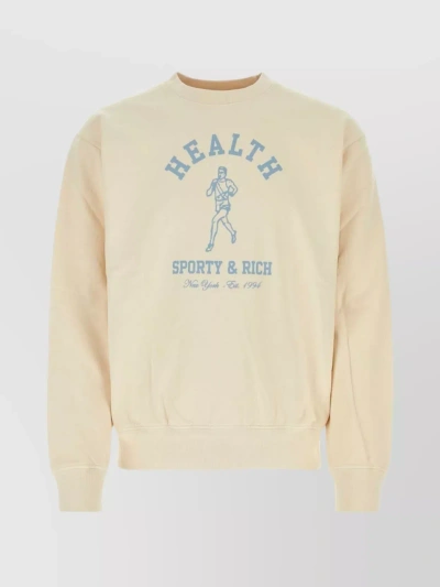 Sporty And Rich Ny Running Club Sweatshirt In Neutral