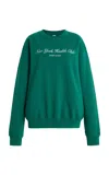 Sporty And Rich Ny Tennis Club Cotton Sweatshirt In Green