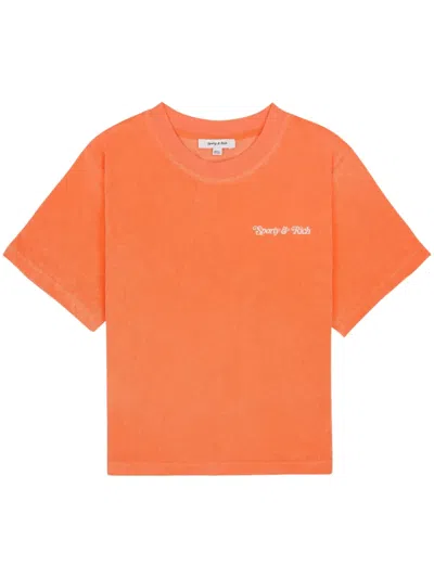 Sporty And Rich Ny Tennis Club T-shirt In Orange