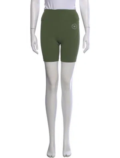 Pre-owned Sporty And Rich Nylon Mini Shorts In Green