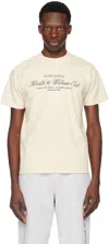SPORTY AND RICH OFF-WHITE 'H&W CLUB' T-SHIRT