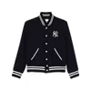 Sporty And Rich Yankees Serif Varsity Jacket In Multicolor
