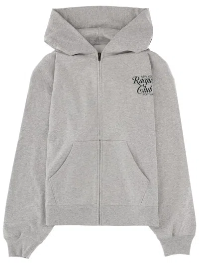 Sporty And Rich Sporty & Rich Oversized Cotton Sweatshirt In Gray