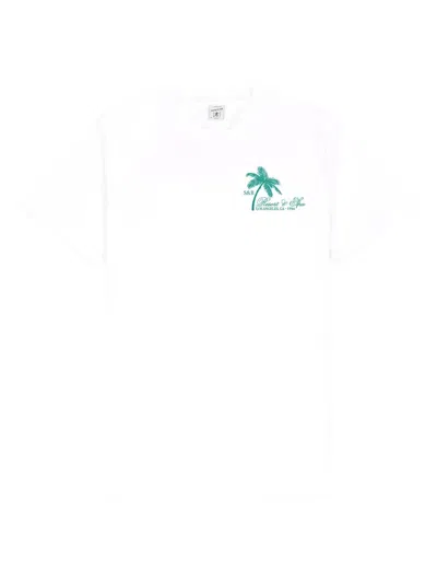 Sporty And Rich Palm Tree Print T-shirt In White