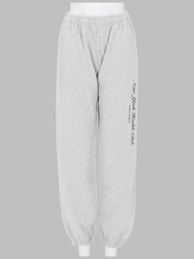 Sporty And Rich Lounge Underwear Set Elastic Waist Cuffs In Gray