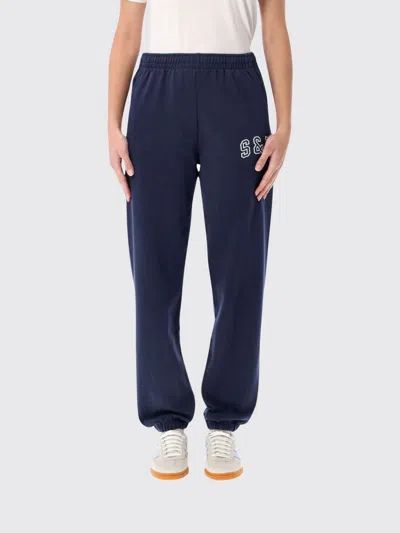 SPORTY AND RICH PANTS SPORTY & RICH WOMAN COLOR BLUE,H78696009