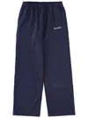 Sporty And Rich Pants With Logo In Blue