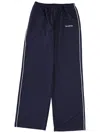 Sporty And Rich Pants With Logo In Blue