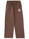 Sporty And Rich Pants With Logo In Brown