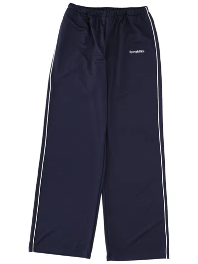 Sporty And Rich Sporty & Rich Pants With Logo Unisex In Blue