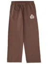Sporty And Rich Pants With Logo In Brown