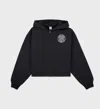 SPORTY AND RICH PARIS COUNTRY CLUB CROPPED ZIP HOODIE