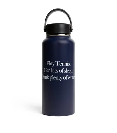 Sporty And Rich Sporty & Rich Play Tennis Water Bottle In Blue