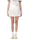 Sporty And Rich Pleated Skirt In White