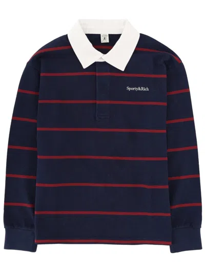 Sporty And Rich Sporty&rich Polo With Logo In Multi