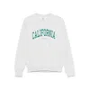 Sporty And Rich Womens Heather Gray Sports California Cotton-jersey Sweatshirt