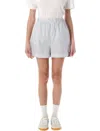 Sporty And Rich Sporty & Rich Src Poplin Striped Shorts In Blue