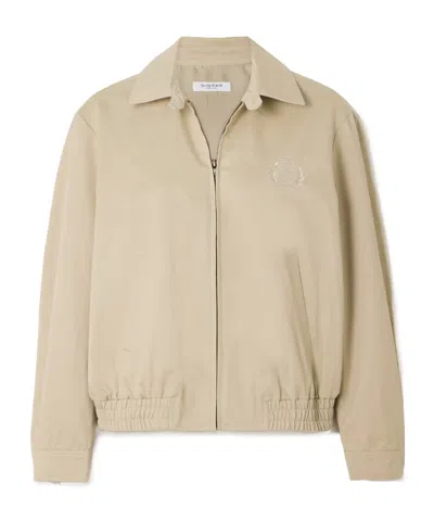 Sporty And Rich Prep Hw Crest Badge Embroidered Jacket In Brown