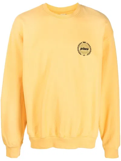 Sporty And Rich Prince Graphic-print Sweatshirt In Yellow
