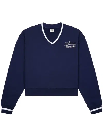 Sporty And Rich Prince Health Cotton Sweatshirt In 蓝色