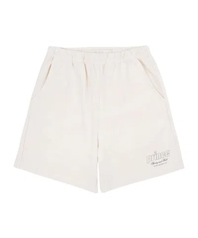 Sporty And Rich Prince Health Cotton Track Shorts In White