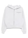 Sporty And Rich Printed Cotton Hoodie In White