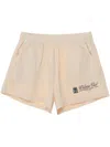 Sporty And Rich Printed Cotton Shorts In 中性色