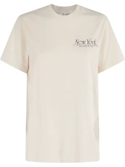 Sporty And Rich T-shirt Mit Print In Nude