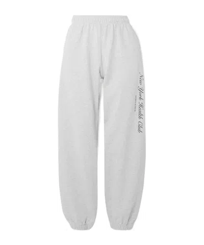 Sporty And Rich Printed Sweatpants In Light Gray