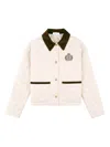 Sporty And Rich Quilted Embroidered Puffer Jacket In Pink