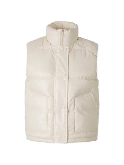 Sporty And Rich Quilted Logo-print Gilet In White