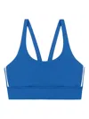 Sporty And Rich Racer-back Sports Bra In Blue
