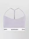 Sporty And Rich Sporty & Rich Logo Detailed Racerback Cropped Top