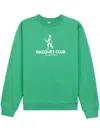 Sporty And Rich Racquet Club Crewneck Sweatshirt In Green