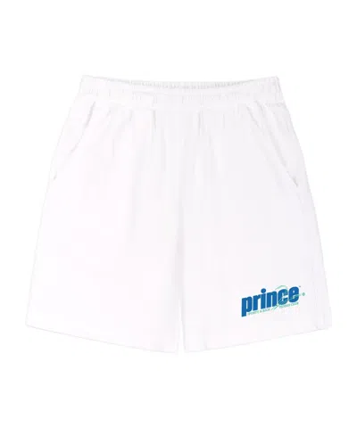 Sporty And Rich Rebound Cotton Track Shorts In White
