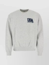 SPORTY AND RICH RIBBED COTTON CREW-NECK SWEATSHIRT