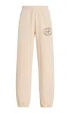 Sporty And Rich Riding Club Cotton Sweatpants In White