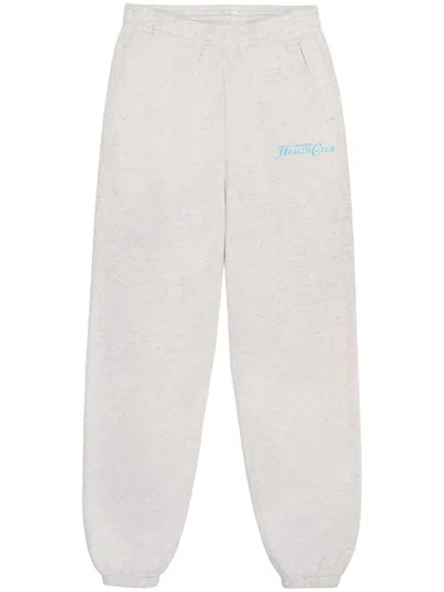 Sporty And Rich Rizzoli Cotton Track Pants In Grey