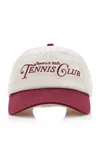 SPORTY AND RICH RIZZOLI EMBROIDERED COTTON BASEBALL CAP