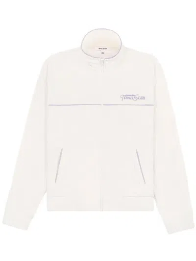 Sporty And Rich Rizzoli Tennis Terry Track Jacket In White