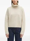 Sporty And Rich Roll-neck Sweater In Neutral