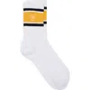 Sporty And Rich Sporty & Rich Roller Logo Embroidered Crew Socks